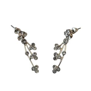 3 for $5 Silver Crystal Drop Earrings